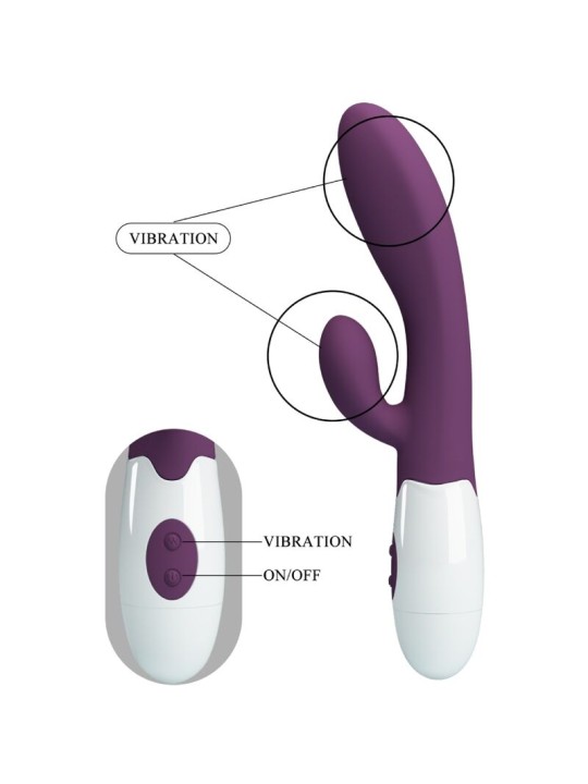 PRETTY LOVE - ALVIS VIBRADOR COELHO E PONTO G ROXO