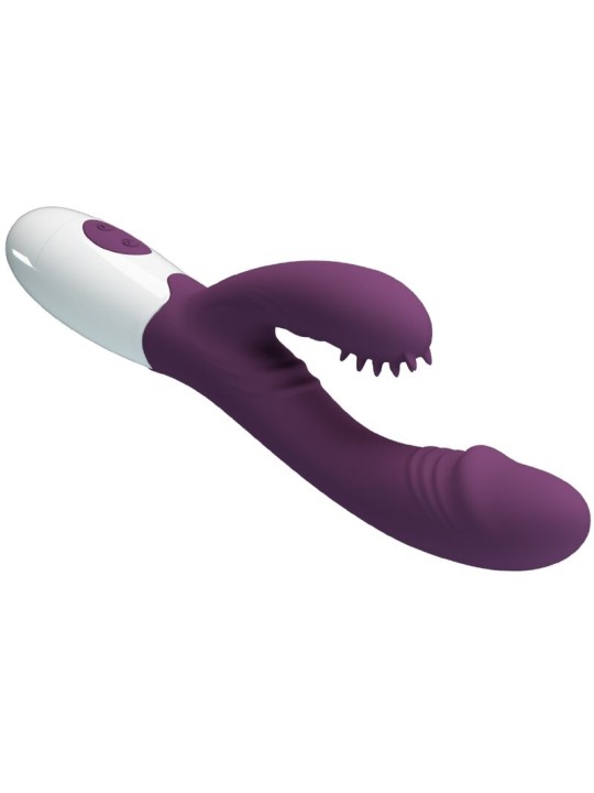 PRETTY LOVE - ANDRE VIBRATEUR RABBIT & STIMULATEUR DE POINT G VIOLET