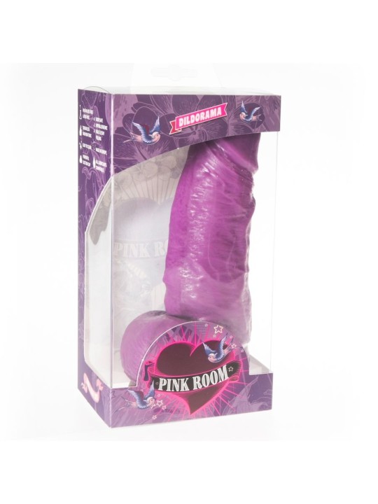 PINK ROOM - DILDO REALISTA DAYAN ROXO 17 CM