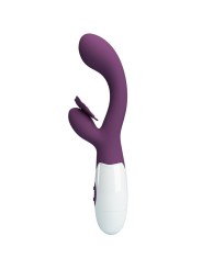 PRETTY LOVE - BUTTERFLY KISS VIBRADOR RABBIT & ESTIMULADOR PUNTO G MOR