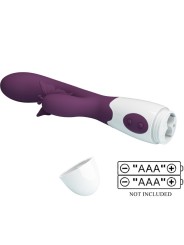 PRETTY LOVE - BUTTERFLY KISS VIBRADOR RABBIT & ESTIMULADOR PUNTO G MOR
