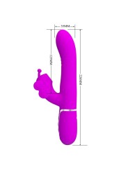 PRETTY LOVE - MULTIFUNKTIONS-KANINCHENVIBRATOR 4 IN 1 SCHMETTERLING FU