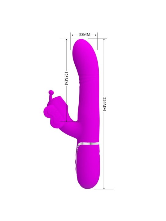PRETTY LOVE - MULTIFUNKTIONS-KANINCHENVIBRATOR 4 IN 1 SCHMETTERLING FU