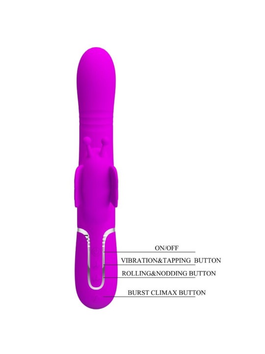 PRETTY LOVE - MULTIFUNKTIONS-KANINCHENVIBRATOR 4 IN 1 SCHMETTERLING FU