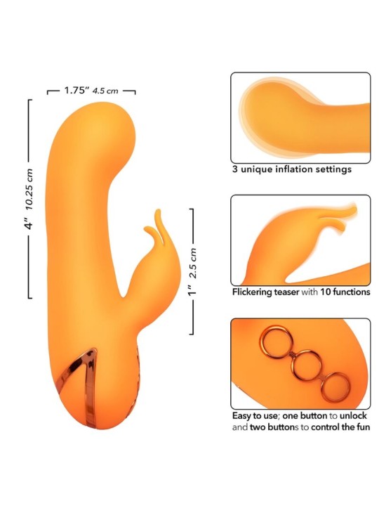 CALEXOTICS - MONTECITO MUSE VIBRATORE RABBIT ORANGE BY CALIFORNIA DREA