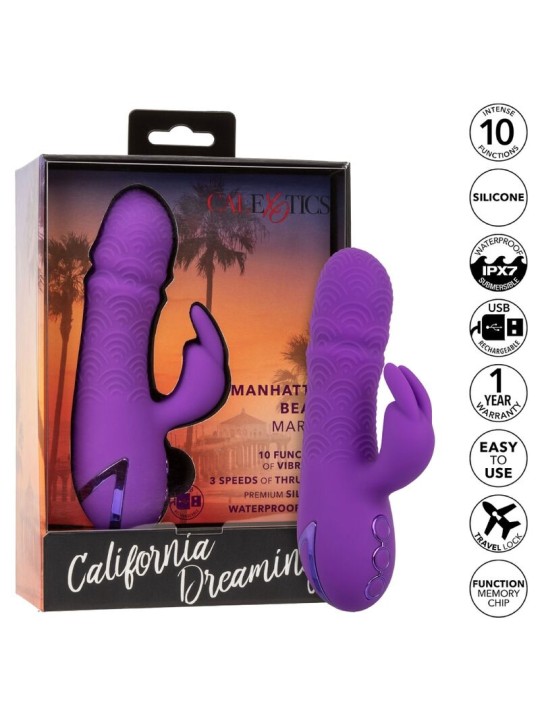 CALEXOTICS - MANHATTAN BEACH MARVEL VIBRATORE RABBIT VIOLA DI CALIFORN