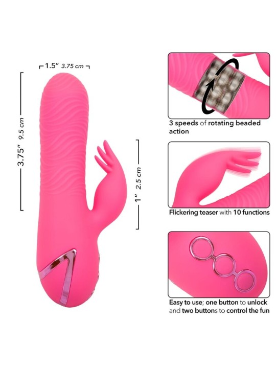 CALEXOTICS - SACRAMENTO SWEETIE VIBRADOR RABBIT ROSA BY CALIFORNIA DRE