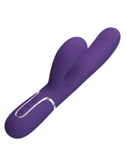 PRETTY LOVE - PERLITA VIBRATEUR G-SPOT 3 EN 1 MULTIFONCTION VIOLET