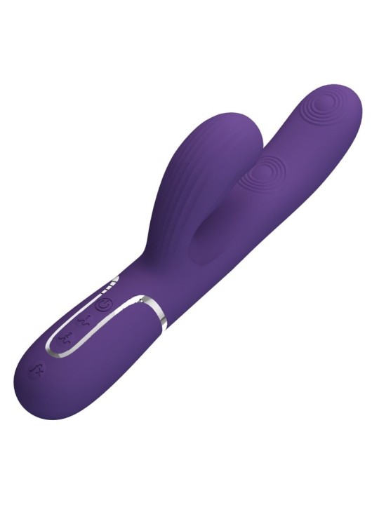 PRETTY LOVE - PERLITA VIBRATEUR G-SPOT 3 EN 1 MULTIFONCTION VIOLET