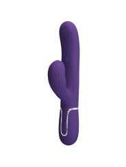 PRETTY LOVE - PERLITA VIBRATEUR G-SPOT 3 EN 1 MULTIFONCTION VIOLET