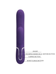 PRETTY LOVE - PERLITA VIBRATEUR G-SPOT 3 EN 1 MULTIFONCTION VIOLET