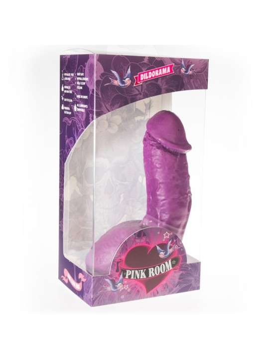 PINK ROOM - ELIAN DILDO REALISTA ROXO 17,5 CM