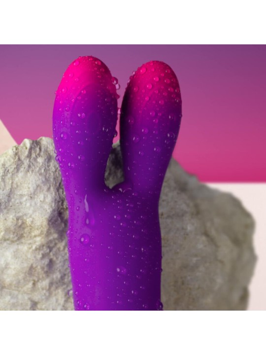 ROCKS- OFF - GLO-GIRL BUNNY PURPLE FLEXIBLE VIBRATOR