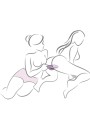 ROCKS- OFF - GLO- GIRL PURPLE RABBIT VIBRATOR