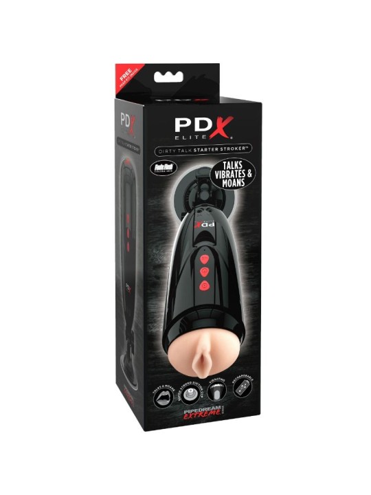 PDX ELITE - DIRTY TALK STARTER STROKER