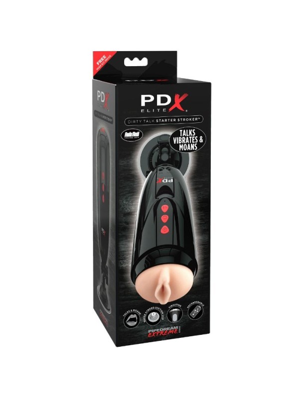 PDX ELITE - DIRTY TALK STARTER STROKER MASTURBADOR VAGINA