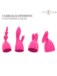INTENSE - CHER VIBRATOR MET 20 PATRONEN EN VERWISSELBARE OPZETSTUKKEN