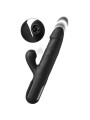 FETISH FANTASY SERIES - SONIX SILICONE THRUSTER RABBIT VIBRATOR BLACK