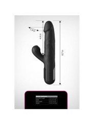 FETISH FANTASY SERIES - VIBRADOR RABBIT SONIX SILICONE THRUSTER NEGRO