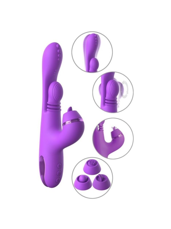 FANTASY FOR HER - VIBRADOR RABBIT INTIMOTION PULSE PRO VIBE MORADO