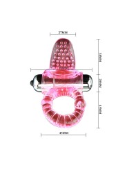 BAILE - SWEET ABS 10 RHYTHMS RING PINK VIBRATOR PENIS RING