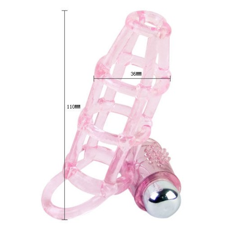 BAILE - COUVERTURE ET ANNEAU EN SILICONE SWEET 10 RYTHMES POUR LE PÉNI
