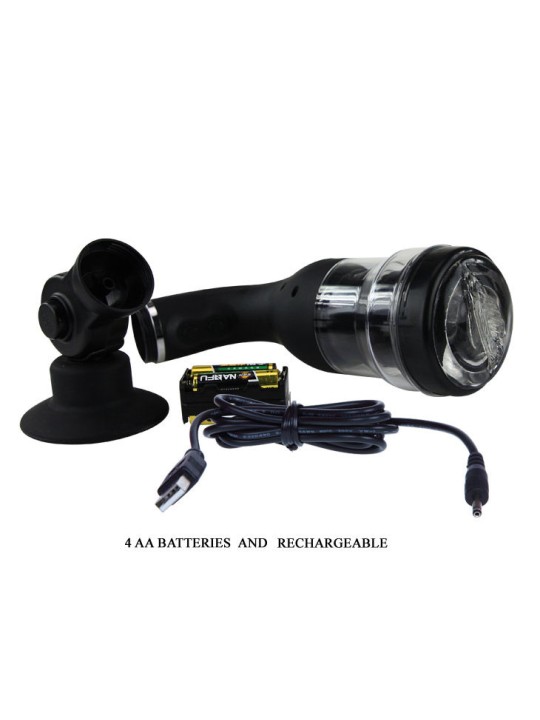 BAILE - MASTURBADOR AUTOMTICO ROTATION LOVER COM SUPORTE