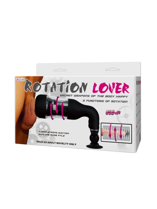 BAILE - MASTURBADOR AUTOMTICO ROTATION LOVER COM SUPORTE