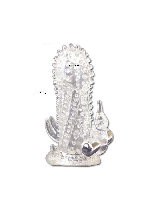 BAILE - BRAVE MAN EXTENSIÓN PENE VIBRADOR RABBIT