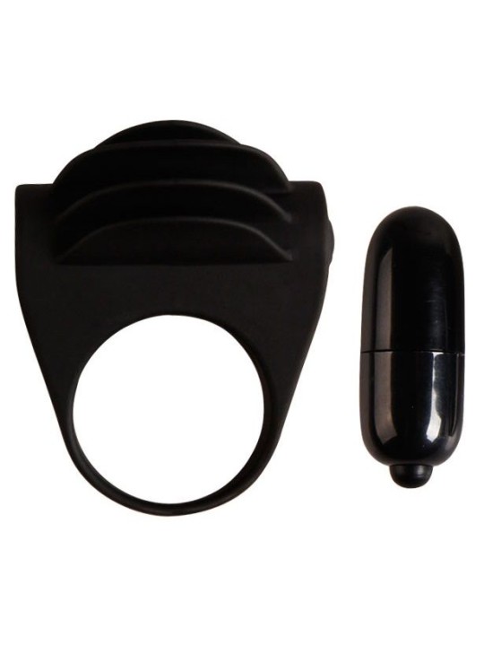 PRETTY LOVE - ANNEAU VIBRATEUR NOIR CHESTER