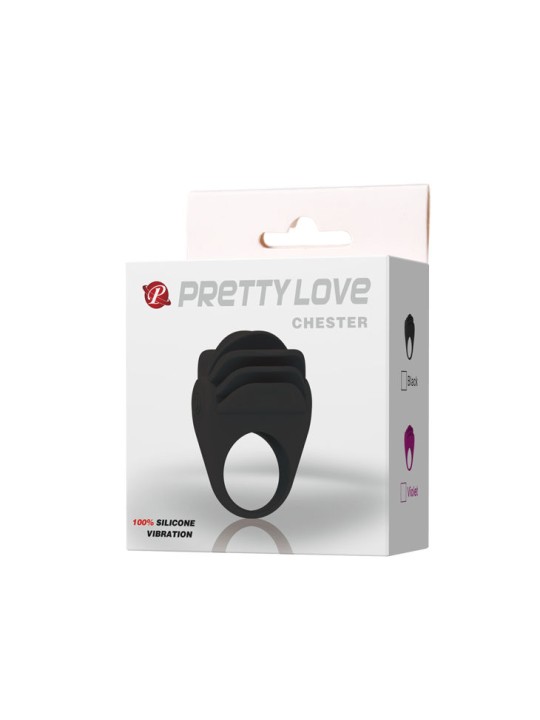 PRETTY LOVE - CHESTER BLACK VIBRATOR RING