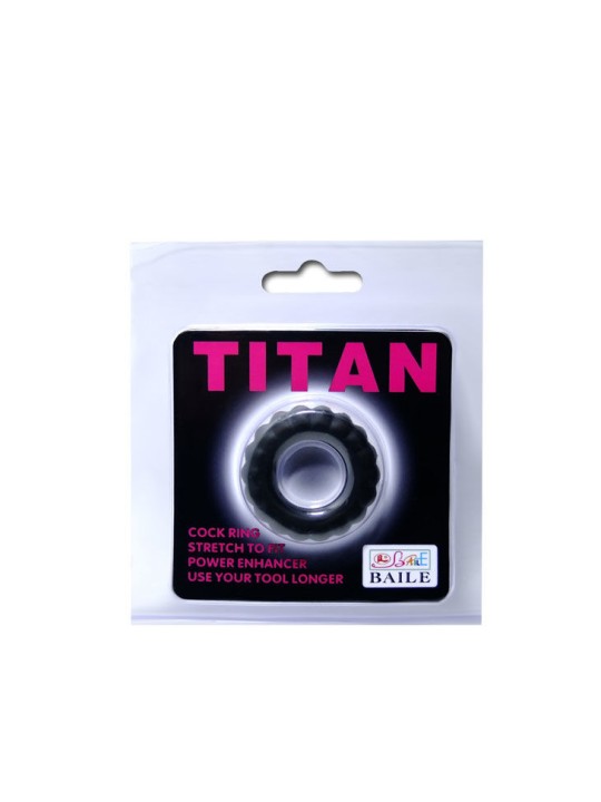 BAILE - TITAN COCKRING BLACK 2 CM