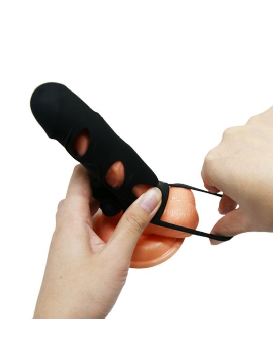 PRETTY LOVE - CAPA DE SILICONE COM VIBRAO 14 CM 1.0