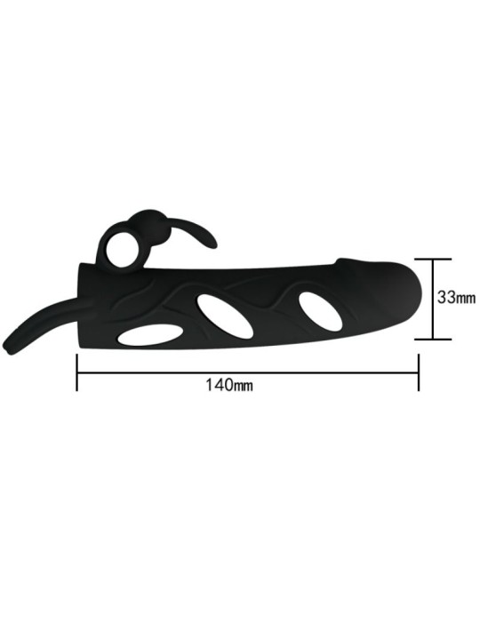 PRETTY LOVE - SILICONE COVER WITH VIBRATION 14 CM 1.0
