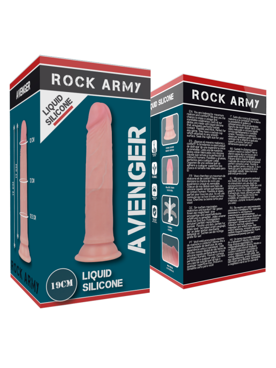 ROCKARMY - VLOEIBARE SILICONEN DILDO PREMIUM AVENGER 19 CM -OF- 3,98 C