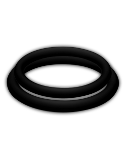 JOYDIVISION POTENZDUO - ANILLOS PARA PENE NEGRO - M