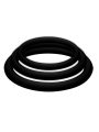 JOYDIVISION POTENZDUO - PLUS LOT DE 3 ANNEAUX NOIR - S, M, L