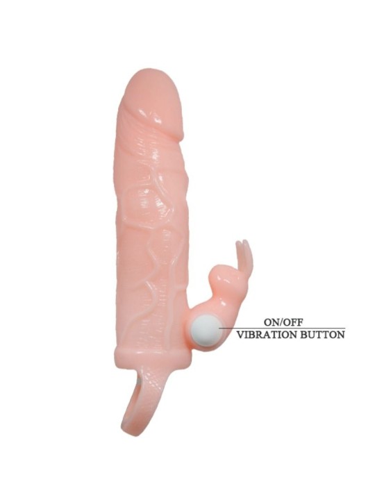 BAILE - BRAVE MAN PENIS COVER WITH RABBIT AND DOUBLE ENGINE FLESH 16.5
