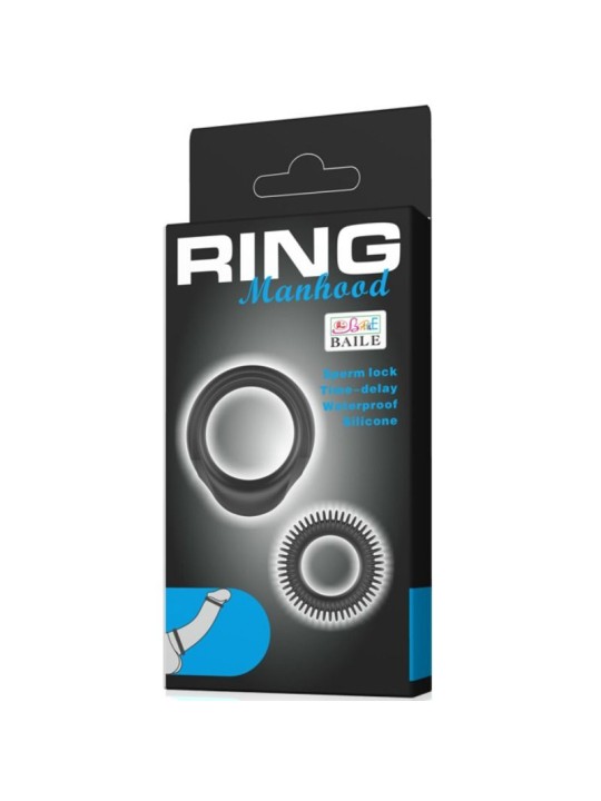 BAILE - KIT 2 SILIKONRINGE RING MANHOOD