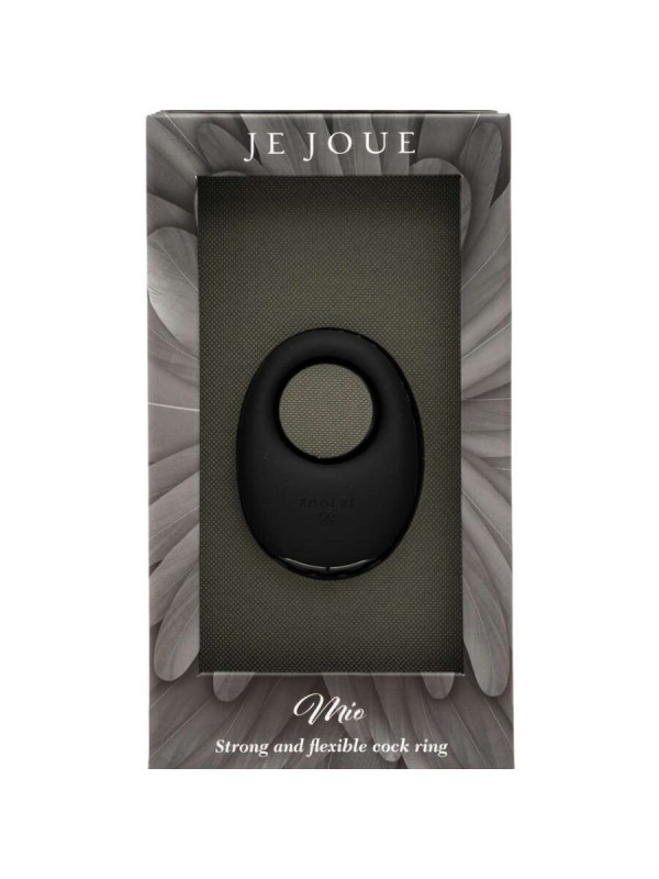 JE JOUE - MIO ANILLO PARA EL PENE VIBRADOR FUERTE Y FLEXIBLE NEGRO