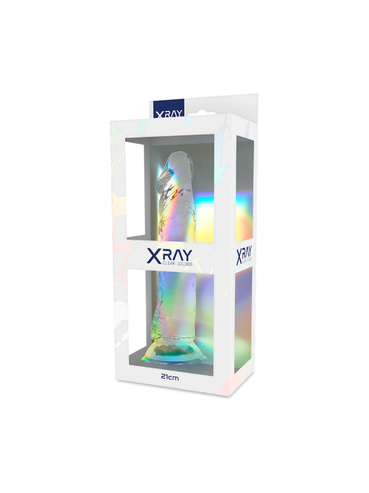X RAY - DILDO TRANSPARENTE 21 CM -O- 4 CM
