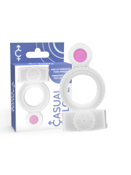 CASUAL LOVE - RING DOUBLE PLEASURE ANILLO TRANSPARENTE