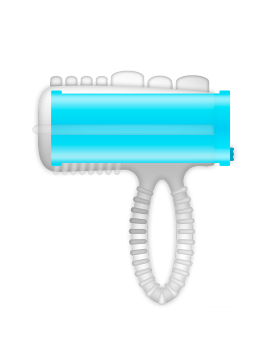 CASUAL LOVE - RING TONGUE VIBRATING BLEU