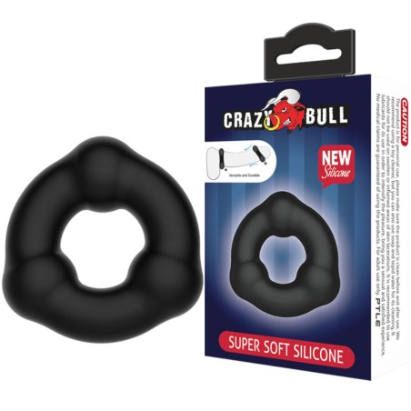 CRAZY BULL - SUPERZACHTE SILICONEN RING MET NODULES