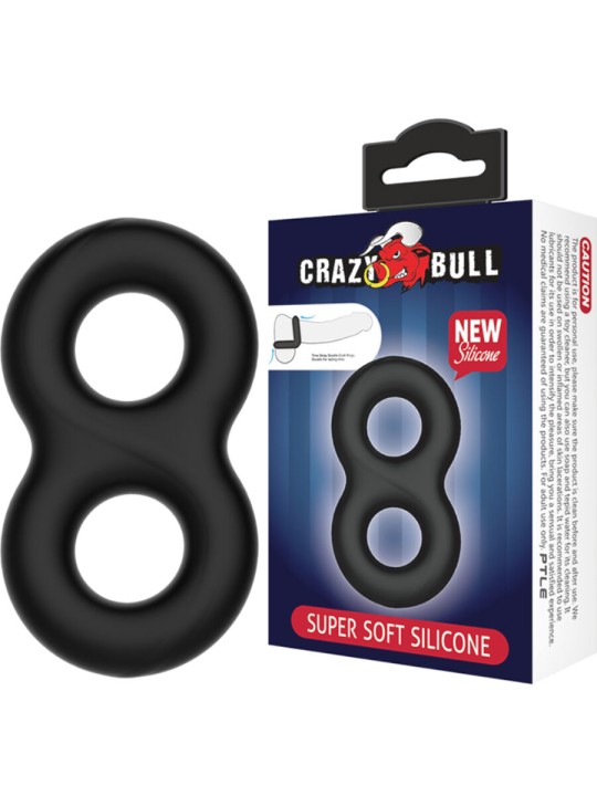 CRAZY BULL - ANILLO DOBLE SILICONA INFINITY