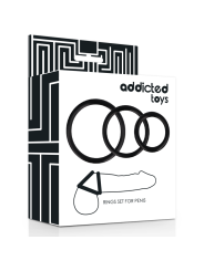 ADDICTED TOYS - ENSEMBLE DANNEAU POUR PÉNIS NOIR