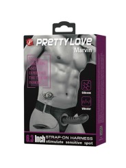 PRETTY LOVE - SANGLE MARVIN AVEC VIBRATION ET GODE CREUX