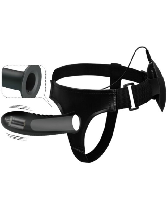 PRETTY LOVE - MYRON STRAP-ON MIT VIBRATION UND HOHLDILDO