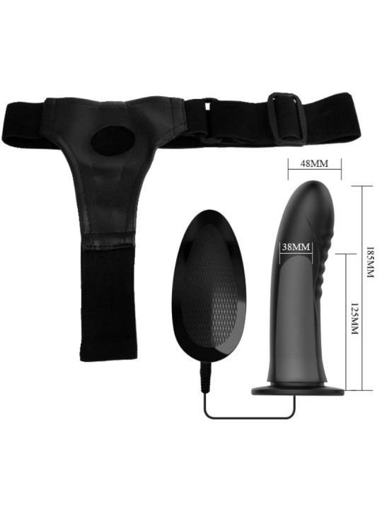 PRETTY LOVE - MYRON STRAP ON CON VIBRACIÓN Y DILDO HUECO