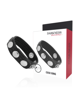 DARKNESS - ANEL DE EREO DE COURO